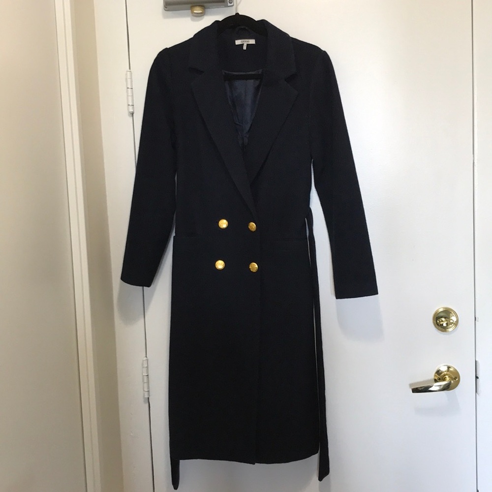 **SOLD** Ganni long double breasted wool coat